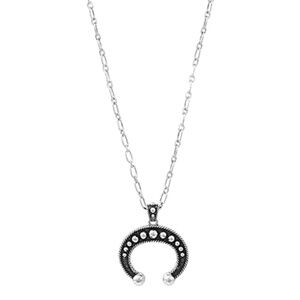 Westeren Ball Textured Horn Necklace
